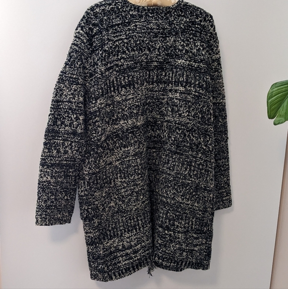 En Creme Open front sweater coat - Picture 5 of 9